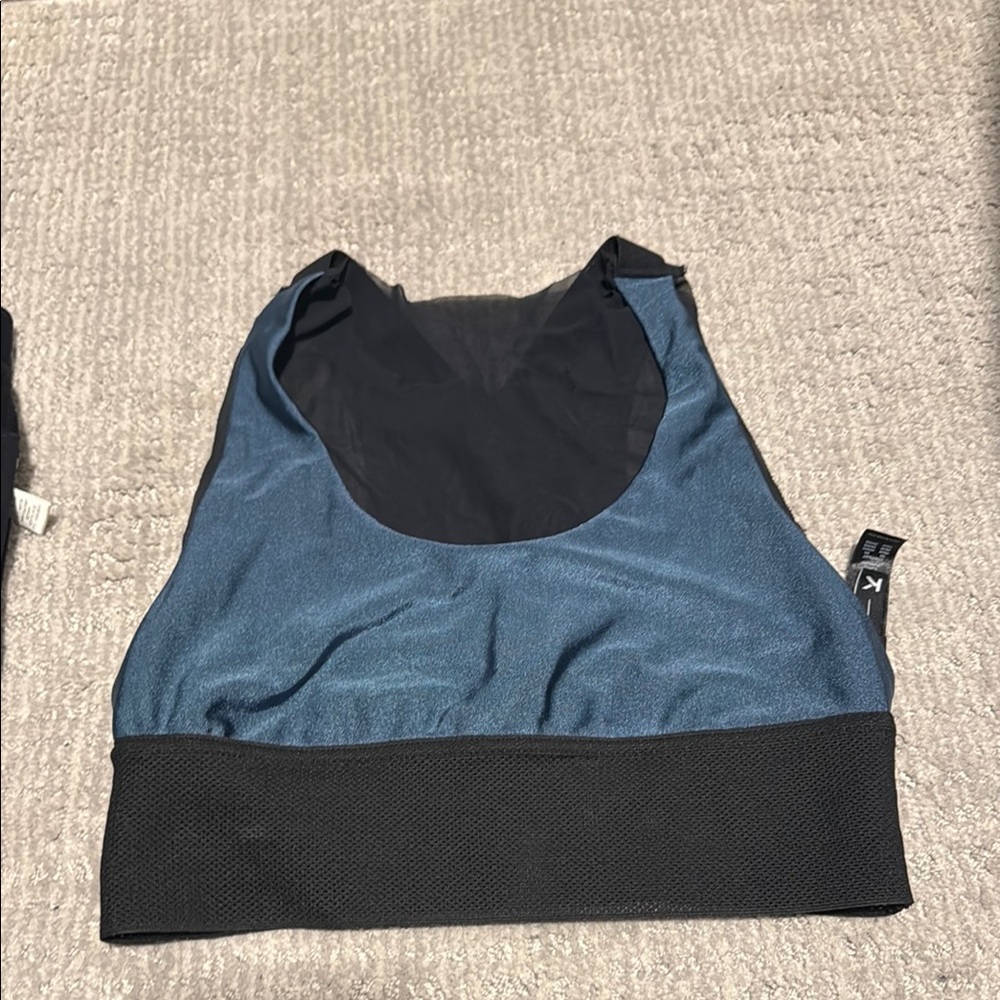 Koral Women's Blue and Black Sports Bra